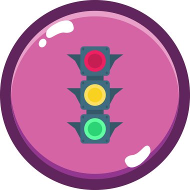 trafik ışığı vektör simgesi