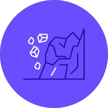 Bir taş simgesinin vektör illüstrasyonu