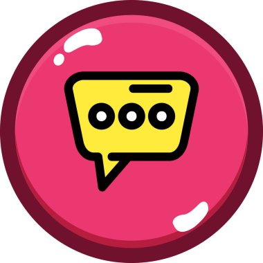 Sohbet kabarcığı vektör illüstrasyonu