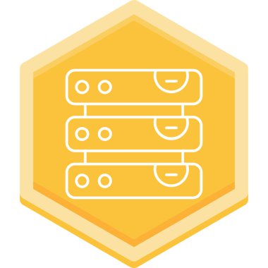 Moda biçimi izole edilmiş arkaplanda sunucu simgesi