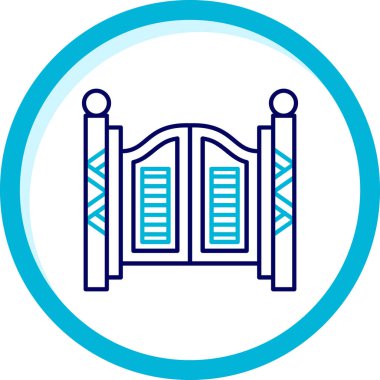 Kapı. Web simgesi basit tasarım