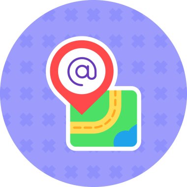 konum pin haritası simgesi doldurulmuş dış hat biçimi