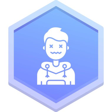 Moda Biçimli Avatar Simgesi İzole Arkaplan