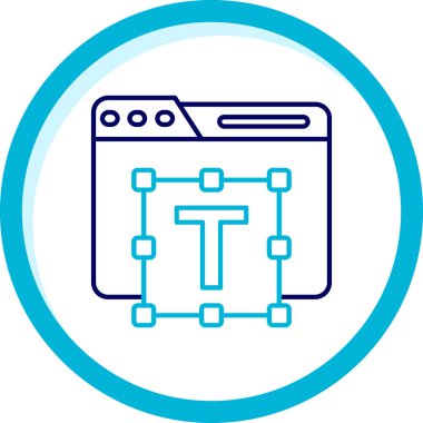 Modern bir simgenin vektör illüstrasyonu