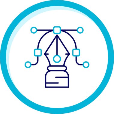 Yumuşak mavi arkaplanda izole edilmiş trend düz biçiminde veri depolama simgesi
