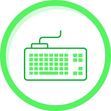 Klavye simgesi vektör illüstrasyonu