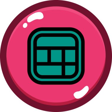 Modern bir simgenin vektör illüstrasyonu