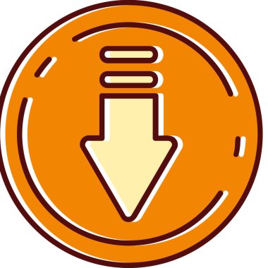 Ok. Web simgesi basit illüstrasyon