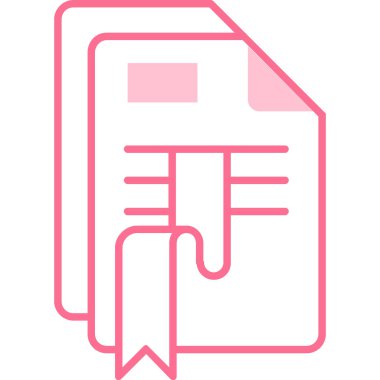 Belge simgesinin vektör illüstrasyonu