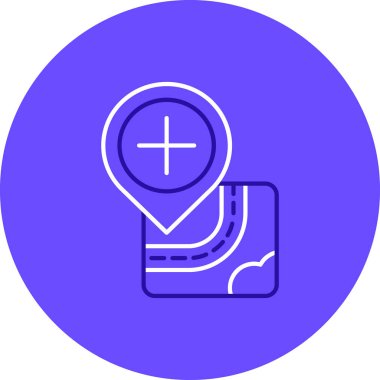 konum simgesi vektör illüstrasyonu