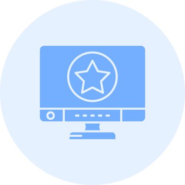 bilgisayar ekran simge vektör çizim