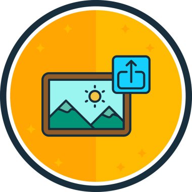 Modern simgenin vektör illüstrasyonu