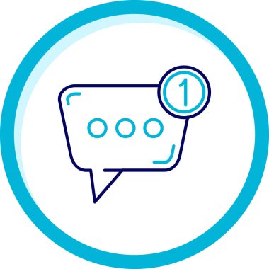 Konuşma baloncukları ikon vektör çizimi