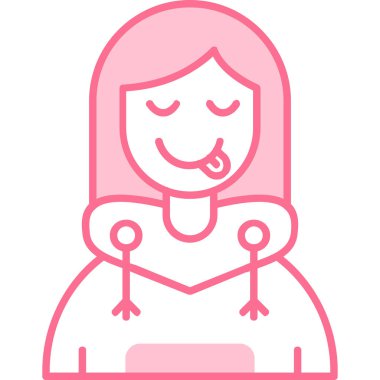 Eşarplı ve kazaklı kız.