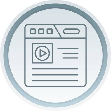 Tarayıcı vektör satırı simgesi