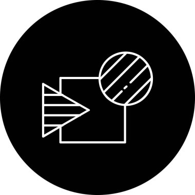 Vektör konumu simge illüstrasyonu