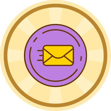 Mektup. Web simgesi basit illüstrasyon