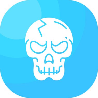 Kurukafa simgesi vektör illüstrasyonu