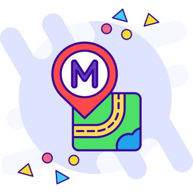 konum haritası konumu simgesi - taslak biçimi