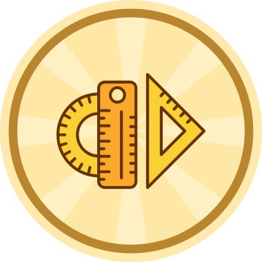 Bir pusulanın modern simgesinin vektör illüstrasyonu