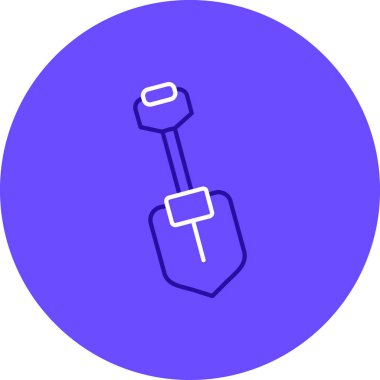 Kürek. Web simgesi basit illüstrasyon