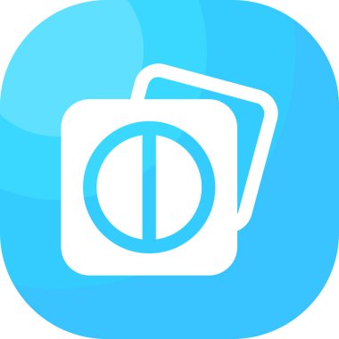 İzole edilmiş uzun gölge kamera simgesinin gösterimi