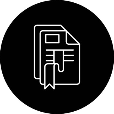 Vektör belgesi Simge illüstrasyonu