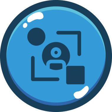 kamera simgesi vektör illüstrasyonu