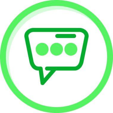 konuşma kabarcığı vektör çizimi