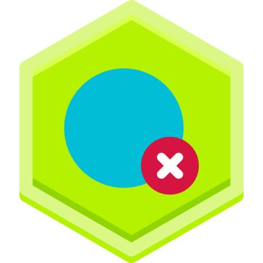 Silme simgesini ana hatlar biçiminde sil