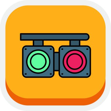 kamera simgesi vektör illüstrasyonu