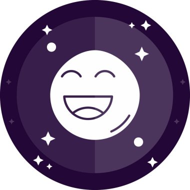 Ay ikonu vektör illüstrasyonu