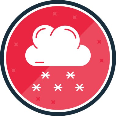 Bulut simgesi vektör illüstrasyonu