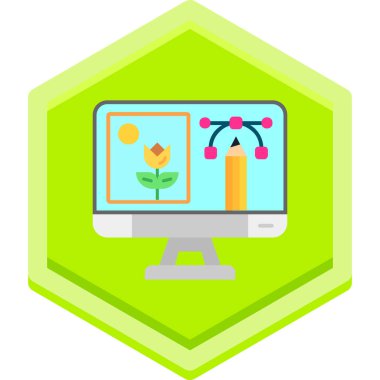 bilgisayar web simgesi, vektör illüstrasyonu