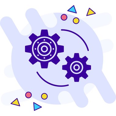 Teçhizat Web simgesi basit illüstrasyon