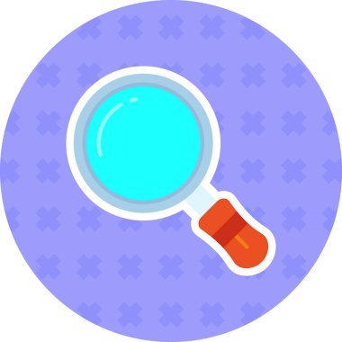 Düz biçimli büyüteç simgesi bul