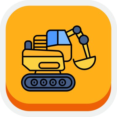 Kazı simgesi, vektör illüstrasyonu