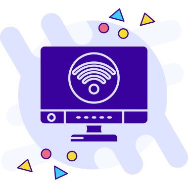 İnternet bağlantısı. Basit tasarım çizimi