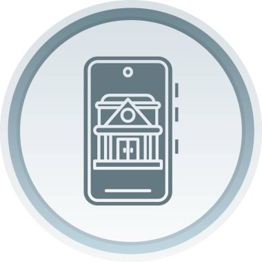 Banka. Web simgesi basit tasarım