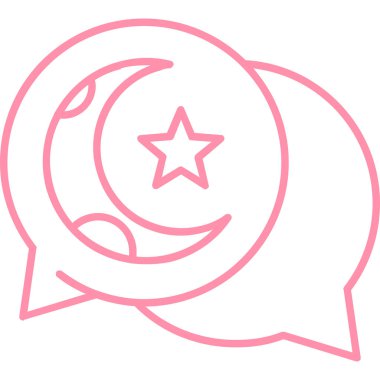 İslam simgesi, vektör illüstrasyonu