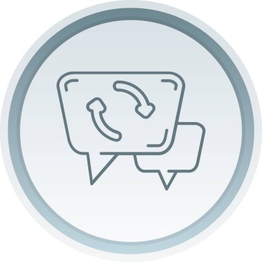 Sohbet simgesinin vektör illüstrasyonu