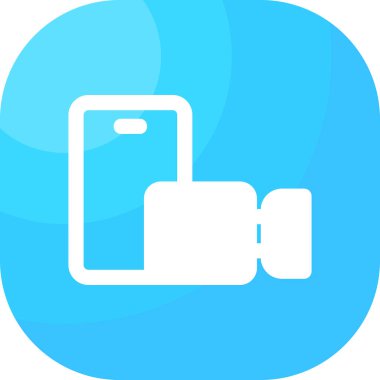 Bir smartphone simge vektör çizim