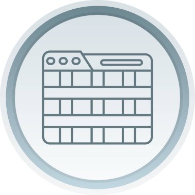 vektör çizim klavye simgesi