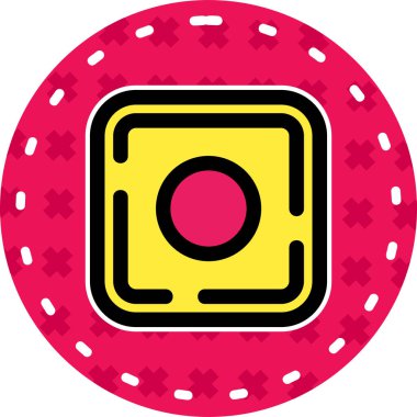 Casino çip vektör simgesi