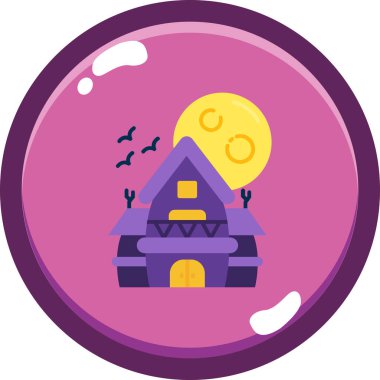 Cadılar Bayramı ikon vektör illüstrasyonu