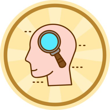 Bir büyüteçin vektör çizimi