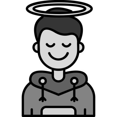 İsa ikon vektör illüstrasyonu