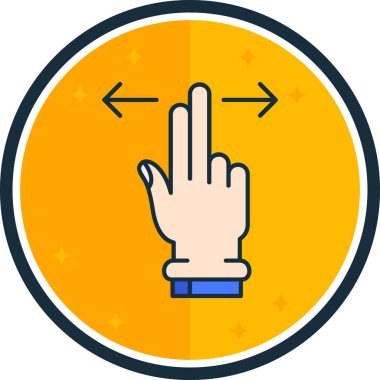 el simgesi vektör illüstrasyonu