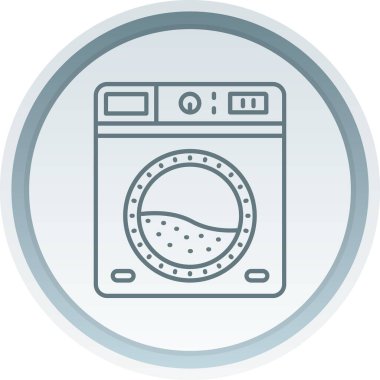 çamaşır makinesi ikon vektör çizimi