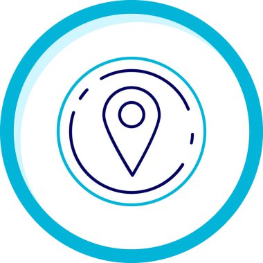 konum. Web simgesi basit illüstrasyon